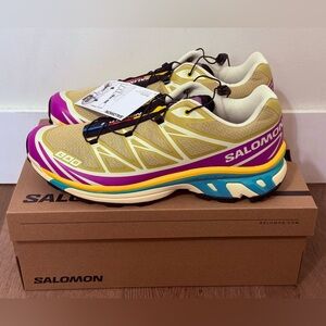 🔥Salomon XT-6 "Antique Gold" / Transparent Yellow – Brand New in Box